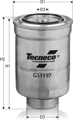 Tecneco Filters GS1197 - Degvielas filtrs ps1.lv