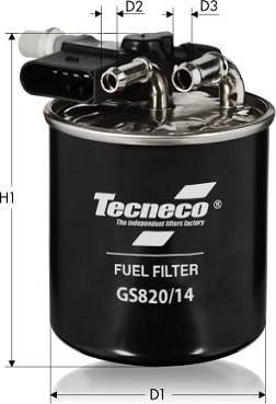 Tecneco Filters GS820/14 - Degvielas filtrs ps1.lv