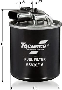 Tecneco Filters GS820/16 - Degvielas filtrs ps1.lv