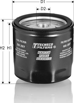 Tecneco Filters GS297 - Degvielas filtrs ps1.lv