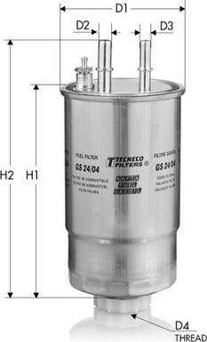 Tecneco Filters GS24/04 - Degvielas filtrs ps1.lv