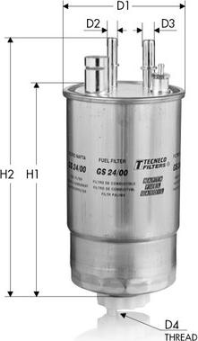 Tecneco Filters GS24/00 - Degvielas filtrs ps1.lv