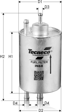 Tecneco Filters IN68 - Degvielas filtrs ps1.lv