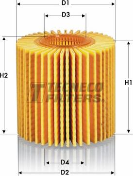 Tecneco Filters OL2070E - Eļļas filtrs ps1.lv