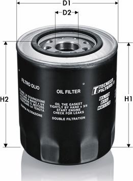 Tecneco Filters OL1001-T - Eļļas filtrs ps1.lv