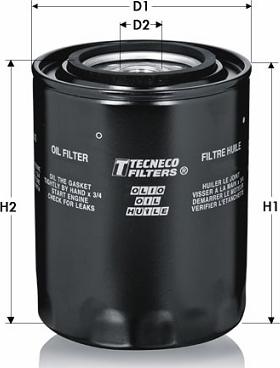 Tecneco Filters OL1283 - Eļļas filtrs ps1.lv