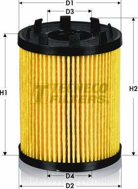 Tecneco Filters OL2157E - Eļļas filtrs ps1.lv