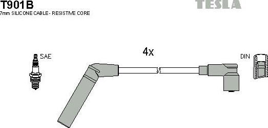 TESLA T901B - Augstsprieguma vadu komplekts ps1.lv