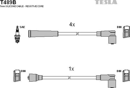 TESLA T489B - Augstsprieguma vadu komplekts ps1.lv