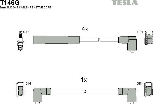 TESLA T146G - Augstsprieguma vadu komplekts ps1.lv
