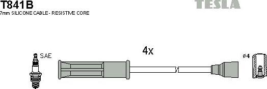 TESLA T841B - Augstsprieguma vadu komplekts ps1.lv