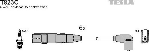 TESLA T823C - Augstsprieguma vadu komplekts ps1.lv