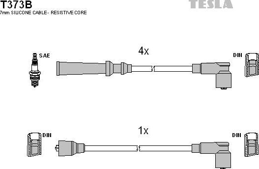 TESLA T373B - Augstsprieguma vadu komplekts ps1.lv