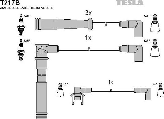 TESLA T217B - Augstsprieguma vadu komplekts ps1.lv