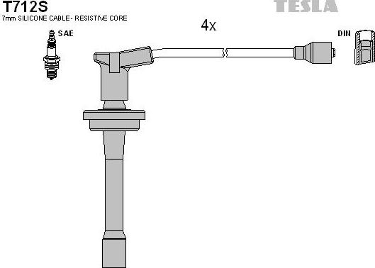 TESLA T712S - Augstsprieguma vadu komplekts ps1.lv