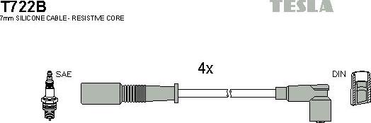TESLA T722B - Augstsprieguma vadu komplekts ps1.lv