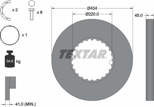 Textar 93272100 - Bremžu diski ps1.lv