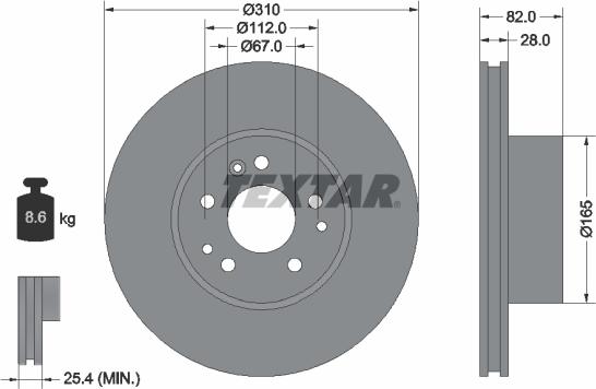 Textar 92056700 - Bremžu diski ps1.lv