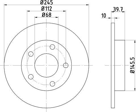 Valeo 672570 - Bremžu diski ps1.lv