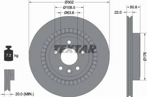 Textar 92196400 - Bremžu diski ps1.lv