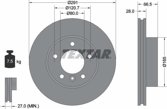 Textar 92140200 - Bremžu diski ps1.lv