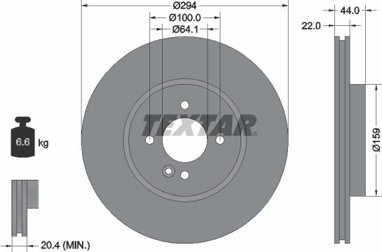 Textar 92183505 - Bremžu diski ps1.lv