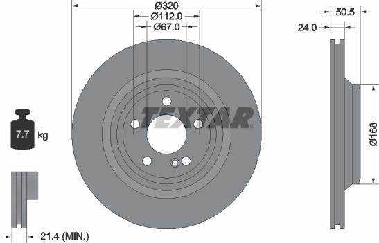 Textar 92317305 - Bremžu diski ps1.lv