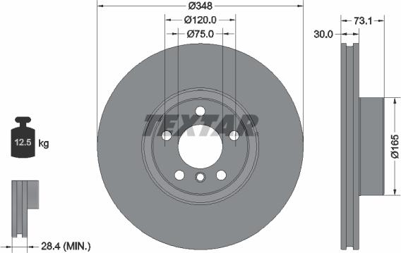 Textar 92320505 - Bremžu diski ps1.lv