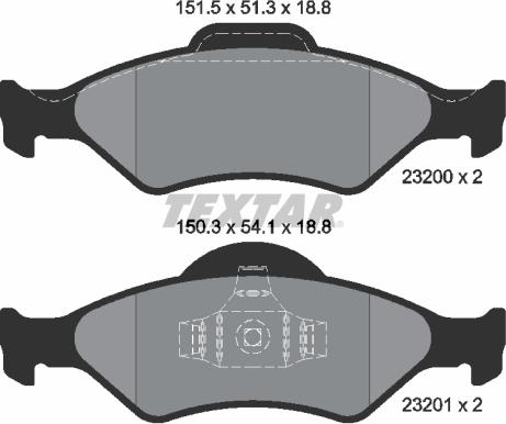 Textar 89005700 - Bremžu komplekts, Disku bremzes ps1.lv