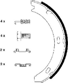 Textar 91032800 - Bremžu loku kompl., Stāvbremze ps1.lv