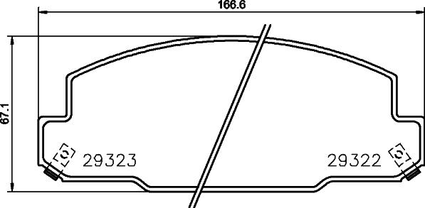 Textar 2932201 - Bremžu uzliku kompl., Disku bremzes ps1.lv