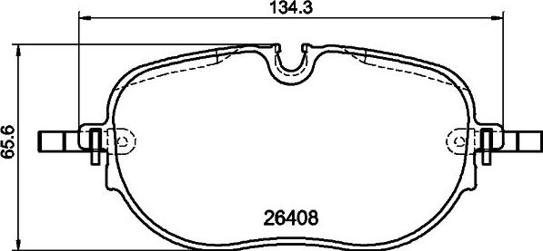 Textar 2640803 - Bremžu uzliku kompl., Disku bremzes ps1.lv