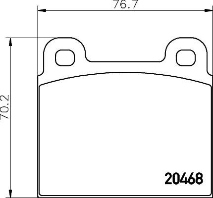 Textar 2046801 - Bremžu uzliku kompl., Disku bremzes ps1.lv