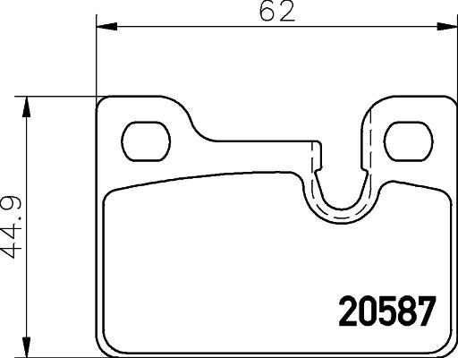 Textar 2058702 - Bremžu uzliku kompl., Disku bremzes ps1.lv