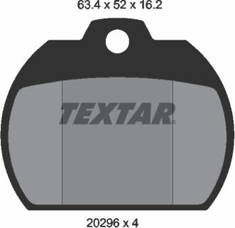 Textar 2029602 - Bremžu uzliku kompl., Disku bremzes ps1.lv