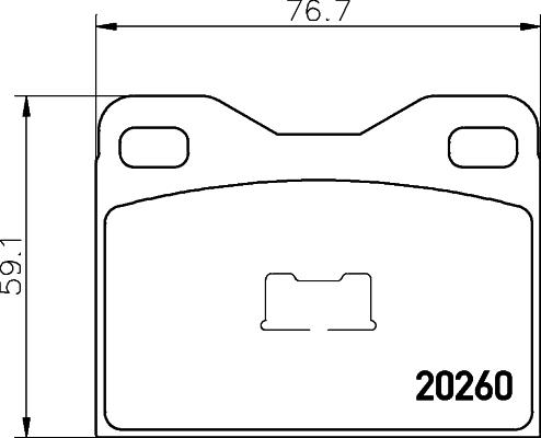 Textar 2026002 - Bremžu uzliku kompl., Disku bremzes ps1.lv