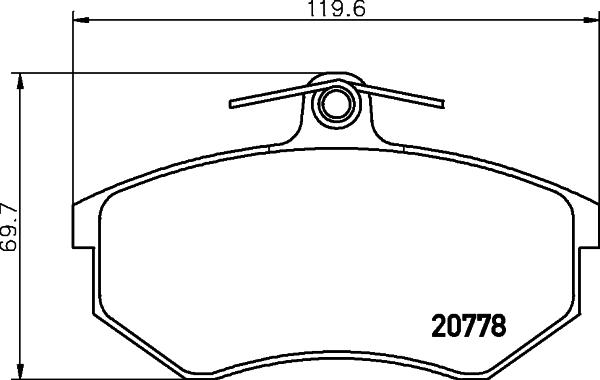 Textar 2077801 - Bremžu uzliku kompl., Disku bremzes ps1.lv