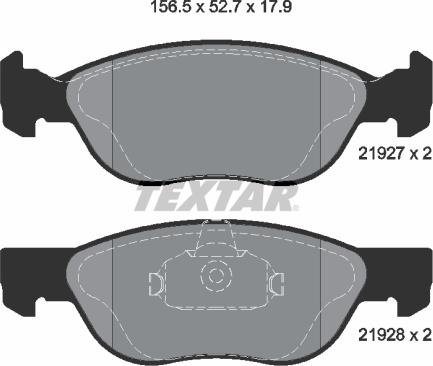 Textar 89012600 - Bremžu komplekts, Disku bremzes ps1.lv