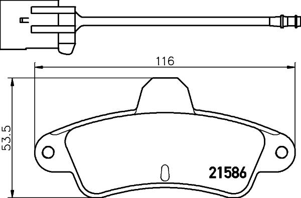 Textar 2158602 - Bremžu uzliku kompl., Disku bremzes ps1.lv