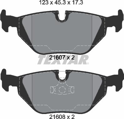 Textar 2160781 - Bremžu uzliku kompl., Disku bremzes ps1.lv