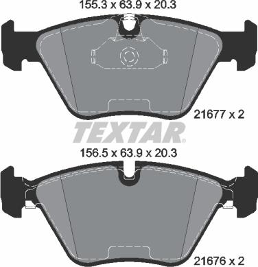 Textar 2167781 - Bremžu uzliku kompl., Disku bremzes ps1.lv