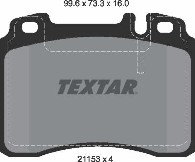 Textar 2115305 - Bremžu uzliku kompl., Disku bremzes ps1.lv