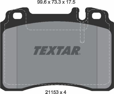 Textar 2115307 - Bremžu uzliku kompl., Disku bremzes ps1.lv