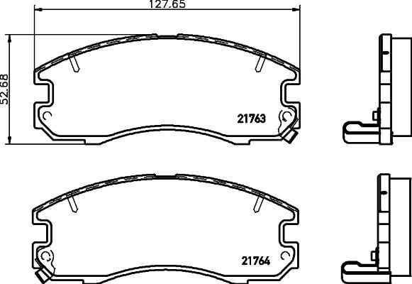 Textar 2176301 - Bremžu uzliku kompl., Disku bremzes ps1.lv