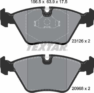 Textar 2312601 - Bremžu uzliku kompl., Disku bremzes ps1.lv