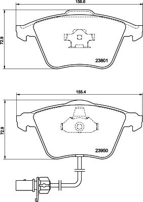 Textar 2380102 - Bremžu uzliku kompl., Disku bremzes ps1.lv