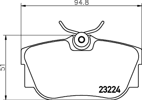 Textar 2322415 - Bremžu uzliku kompl., Disku bremzes ps1.lv