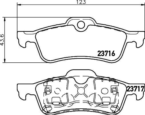 Textar 2371601 - Bremžu uzliku kompl., Disku bremzes ps1.lv