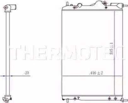 Thermotec D7R016TT - Radiators, Motora dzesēšanas sistēma ps1.lv