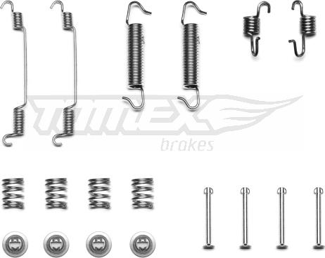 TOMEX brakes TX 40-47 - Piederumu komplekts, Bremžu loki ps1.lv